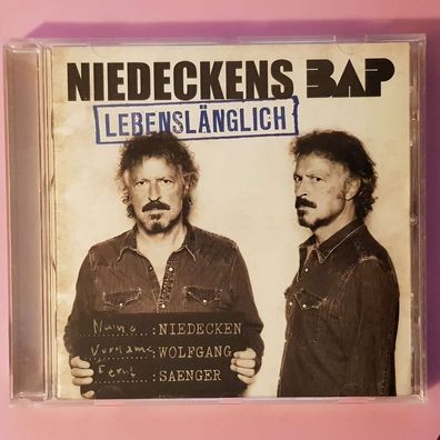 Niedekens BAP lebenslänglich EDC Germany EX/EX (CD Album, Pop, Vertigo)