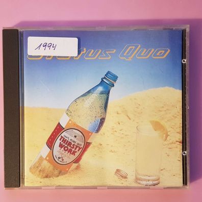 STATUS QUO thirsty work FULL SILVER PMDC Germany VG/VG+ (CD Album, Pop, Polydor)