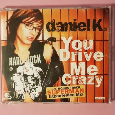DANIEL K you drive me crazy EX/VG+ (MCD, Pop, Hansa)
