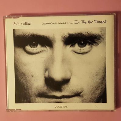 PHIL Collins in the air tonight '88 remix PDO UK VG+/EX (MCD, Pop, Virgin)