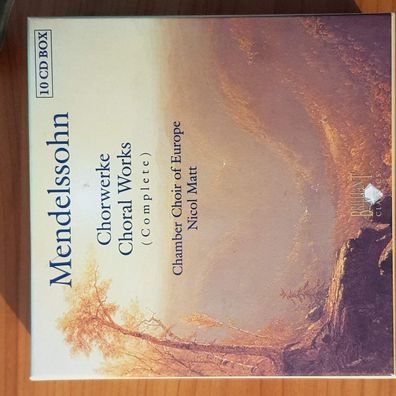FELIX Mendelssohn-bartholdy chorwerke = choral works (complete) BOX NM/EX (10CD)