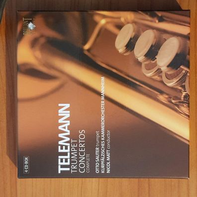 GEORG Philipp Telemann / OTTO SAUTER trumpet concertos (complete) BOX NM/EX