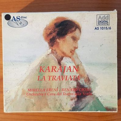 Herbert VON Karajan verdi - la traviata milano 1964 SLIP ITALY VG+/EX