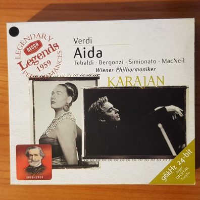 Herbert VON Karajan verdi - aida 1959 vienna SLIP NM/EX (Doppel-CD, Classical)