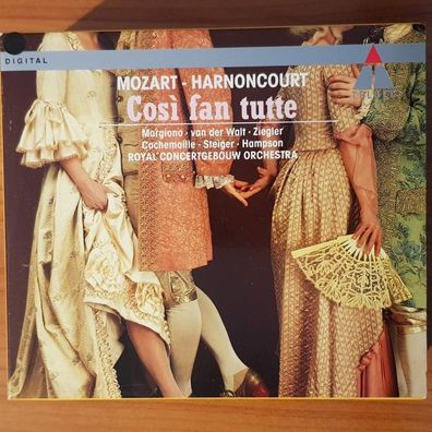 Nikolaus Harnoncourt così fan tutte SLIP Germany EX/EX (3CD, Classical, TELDEC)
