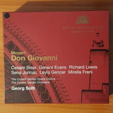 GEORG SOLTI mozart don giovanni london 1962 SLIP NM/EX (3CD, Royal Opera House)
