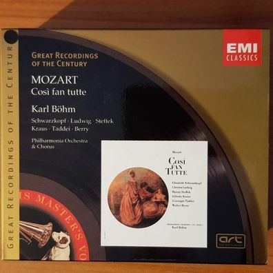 KARL BÖHM mozart - cosi fan tutte SLIP EX/EX (3CD, Emi Classics)