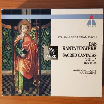JOHANN Sebastian BACH das kantatenwerk - sacred cantatas vol. 5 SLIP EX/EX (6CD)