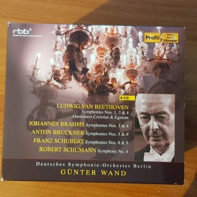 GÜNTER WAND beethoven brahms et al symphonies SLIP NM/EX (8CD, Klassik)