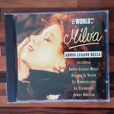 MILVA the world of milva: addio lugano bella MERIT NM/EX (CD Album, Schlager)