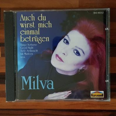 MILVA auch du wirst mich einmal betrügen PMDC Germany EX/EX (CD Album, Schlager)