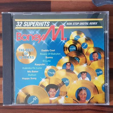 BONEY M. the best of 10 years EUROPE EX/EX (CD Album, Pop, Hansa)