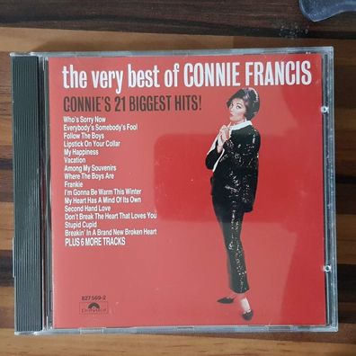 CONNIE Francis the very best of connie francis (connie's 21 biggest hits!) EX/EX