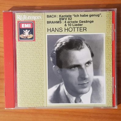 HANS HOTTER kantate ich habe genug, bwv 82 NM/EX (CD Album, Classical, EMI)