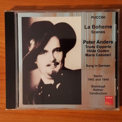 PETER ANDERS puccini - la boheme scenes (1942 & 1944) B&B Datadesign NM/EX