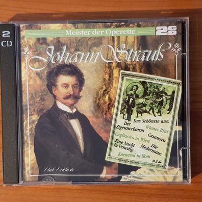 Various meister der operette - johann strauß Sonopress EX/EX (Doppel-CD)