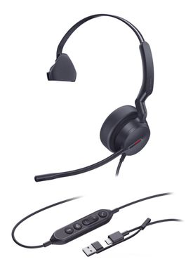 Yealink Headset UH44 Mono USB-C/A
