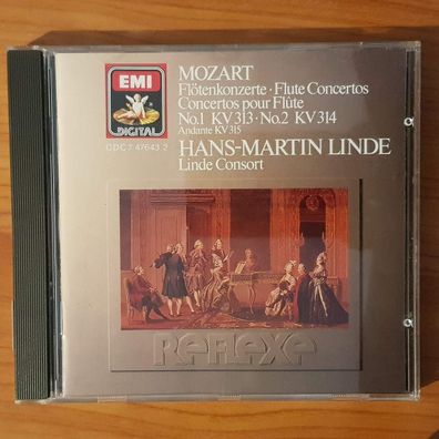 HANS MARTIN LINDE mozart flötenkonzerte PDO WGER EX/EX (CD Album, EMI Digital)