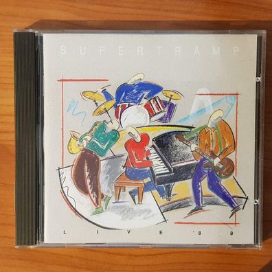 Supertramp live '88 FULL SILVER EX/EX (CD Album, Rock, A&M, 1988)