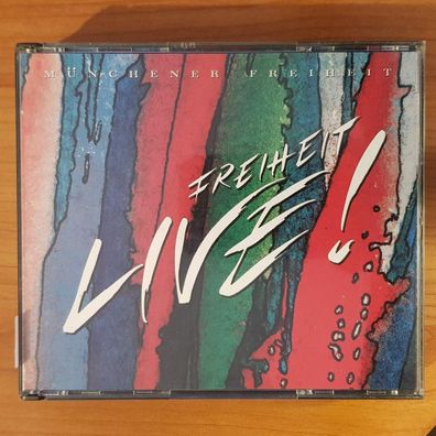 Münchener Freiheit freiheit live! VG+/VG+ (Doppel-CD, Electronic, CBS, 1990)