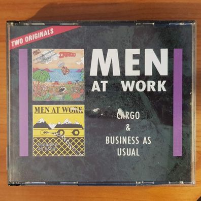 MEN AT WORK cargo & business as usual - two originals DADC Austria VG+/EX