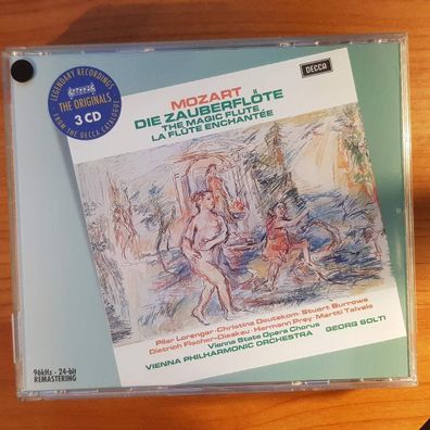 GEORG SOLTI / MOZART die zauberflöte EDC Germany NM/EX (3CD, Classical, Decca)
