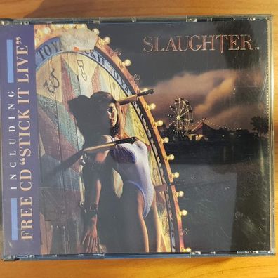 Slaughter stick it to ya / stick it live EX/EX (Doppel-CD, Rock, Chrysalis)