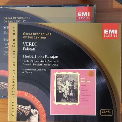 Herbert VON Karajan verdi - falstaff SLIP REM NM/EX (Doppel-CD, Classics)