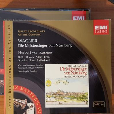 Herbert VON Karajan wagner die meistersinger von nürnberg SLIP REM NM/EX (4CD)
