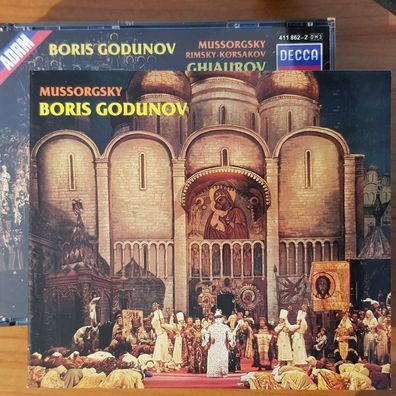Herbert VON Karajan mussorgsky boris godunov SLIP FULL SILVER REM PDO WGER NM/EX