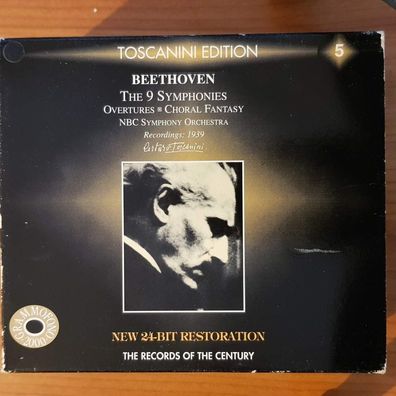 ARTURO Toscanini beethoven - the 9 symphonies 1939 SLIP NM/EX (5CD, Classics)