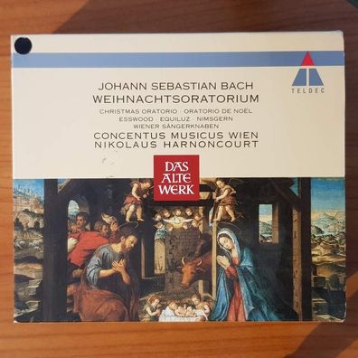 Nikolaus Harnoncourt bach weihnachtsoratorium bwv 248 SLIP EX/EX (Doppel-CD)