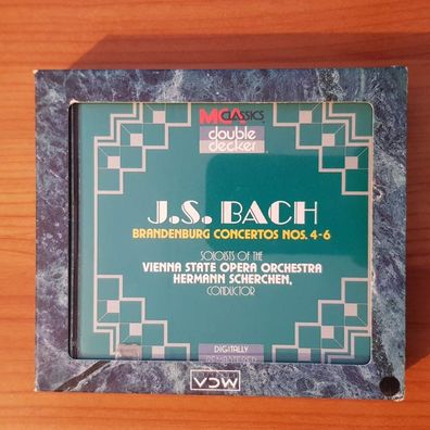 Hermann Scherchen bach brandenburg concertos SLIP REM NM/EX (Doppel-CD)