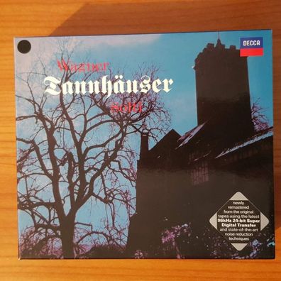 GEORG SOLTI wagner tannhäuser (paris version) SLIP REM EDC Germany NM/EX (3CD)