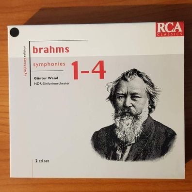 GÜNTER WAND brahms - symphonies 1-4 SLIP Sonopress Germany NM/EX (Doppel-CD)
