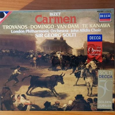 GEORG SOLTI bizet - carmen SLIP FULL SILVER PMDC Germany NM/EX (3CD, Classics)