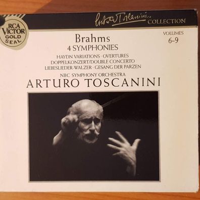 ARTURO Toscanini brahms - 4 symphonies SLIP NM/EX (4CD, Classics)