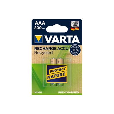 Varta Akku Recharge Recycled AAA HR03 800mAh 2St