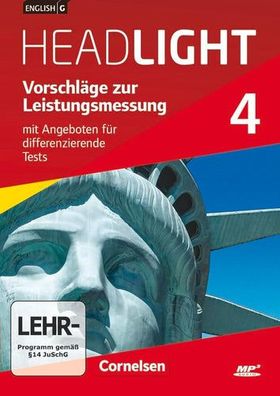 English G Headlight - Allgemeine Ausgabe:|Band 4: 8. Schuljahr|Vorschläge zur Leistun