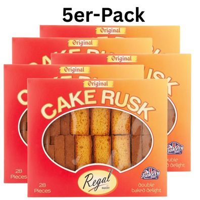 5er-Pack Regal Zwieback Cake Rusk Original 28 St, 470 g