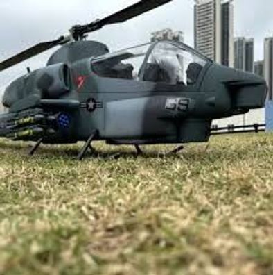 FlishRC Hubschrauber AH-1 Cobra V2 500 Camo GPS 1130mm RTF Einsteiger Helicopter