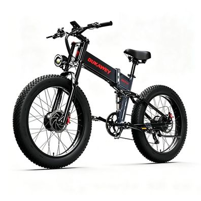 Dukawey BST-6 26"faltbares offroad elektrofahrrad,48V17.5ah,1000W Doppelmotoren,120km