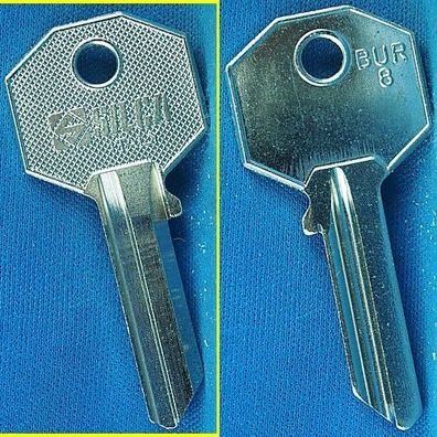 Silca BUR8 - Schlüsselrohling f. verschiedene Burgwächter Zylinder, Vorhängeschlösser
