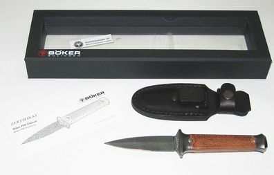 BÖKER P08 Damast Stiefelmesser Neu/Ovp