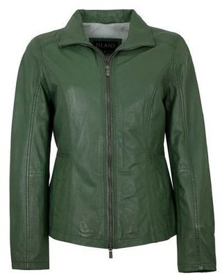 Jilani - Damen Lederjacke Lammnappa salbei grün