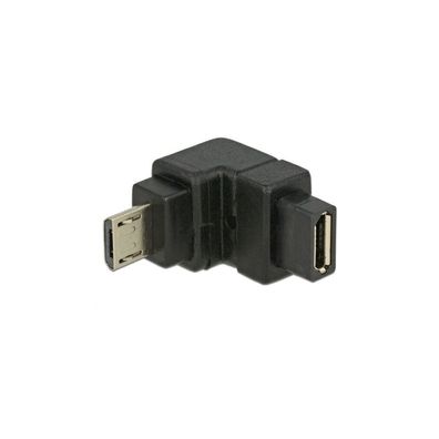 Delock DELOCK USB Adapter micro B -> micro B St/Bu 90° unten