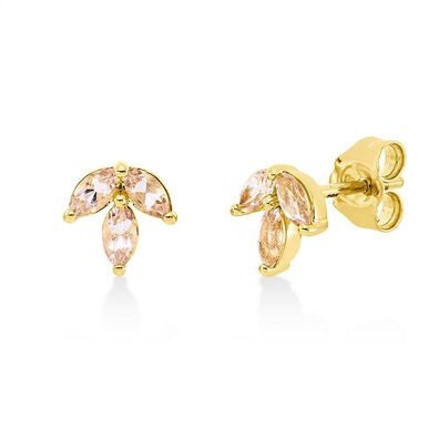 Luna Creation - 2U918G8-1 - Ohrstecker - Damen - 750GG - mit Morganit