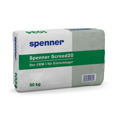 Spenner Portlandzement Screed20 CEM I 52,5 N Zementestrich 20kg