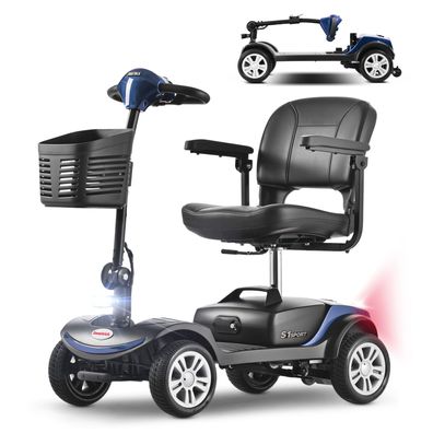 Sweetrich S1 sport Faltbarer Elektromobil für Senioren,6km/h,300W, ax Tragkraft136 kg