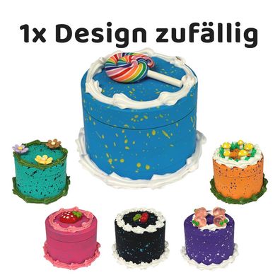 Atomic Kräutermühle Metall Cake Design, Ø63mm, 4-teilig, Design nicht wählbar